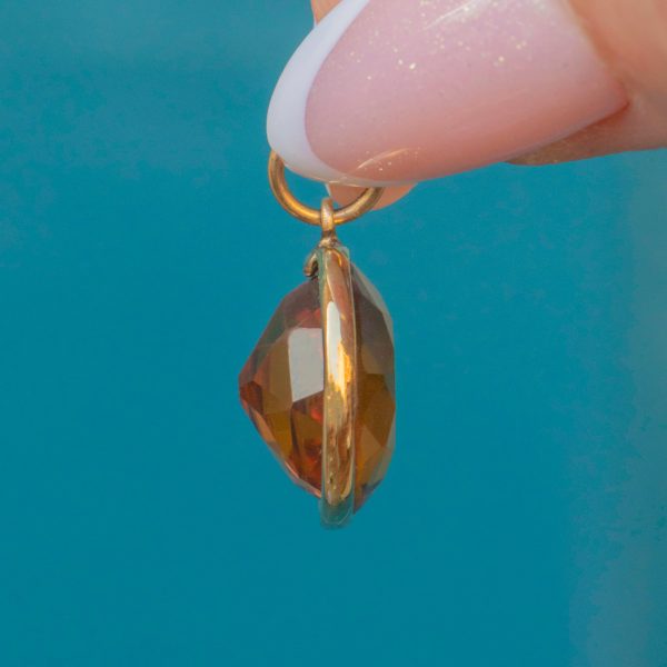 Antique 9ct Gold Madeira Citrine Charm, 4.00ct - Image 4