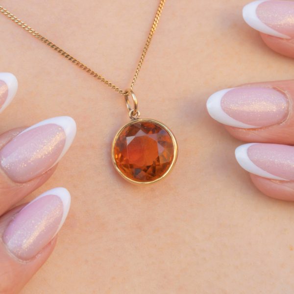 Antique 9ct Gold Madeira Citrine Charm, 4.00ct - Image 3