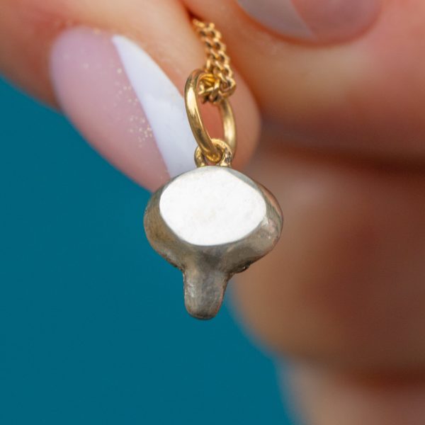 Antique Diamond Fox Head Charm- Ruby Eyes! - Image 4