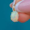 Antique 18ct Gold Opal Cabochon Charm, 0.70ct