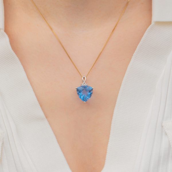 9ct White Gold Blue Spinel Pendant, 0.90ct - Image 6