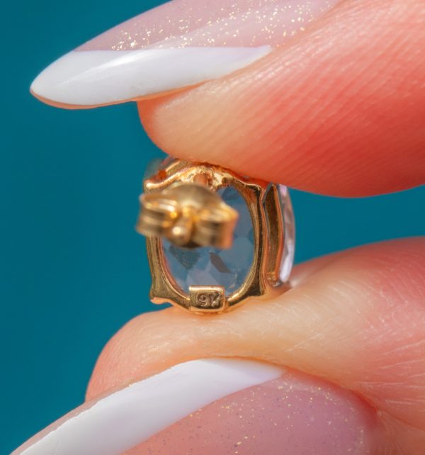 9ct Gold Kunzite Stud Earrings, 4.68ct - Image 4