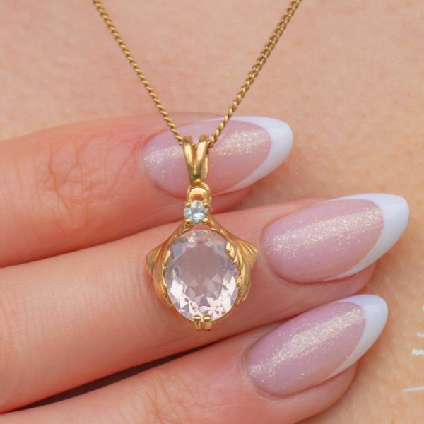 9ct Gold Morganite Charm, 2.20ct - Image 3
